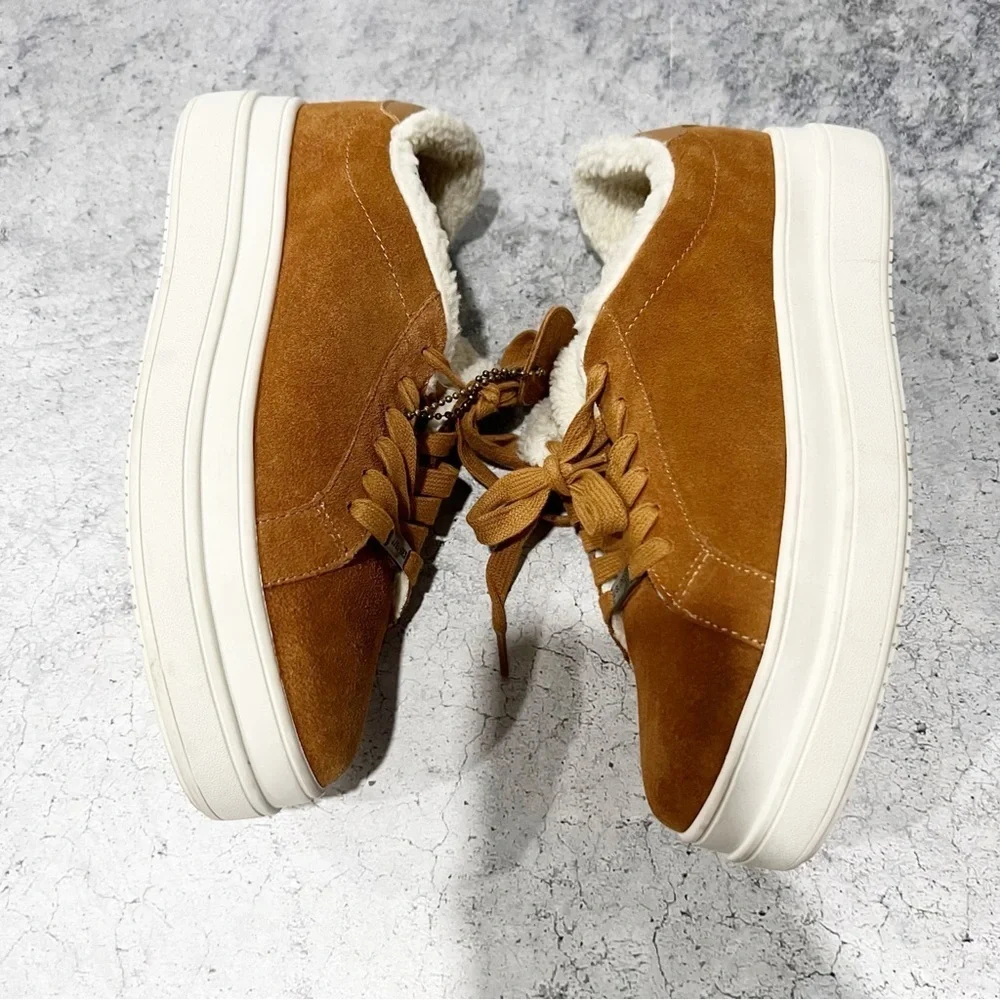 J/SLIDES Ninka Womens Suede Platform Skate Shoes Waterproof Size 7